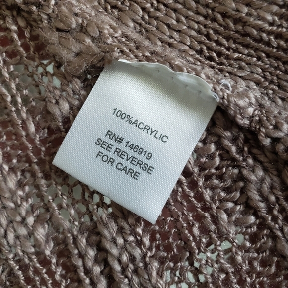 Casual brown knit open cardigan size XS - Picture 9 of 9